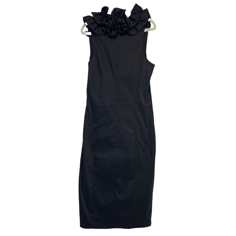 𝅺LECHATEAU Ruffled Neckline Formal Dress - Picture 3 of 10